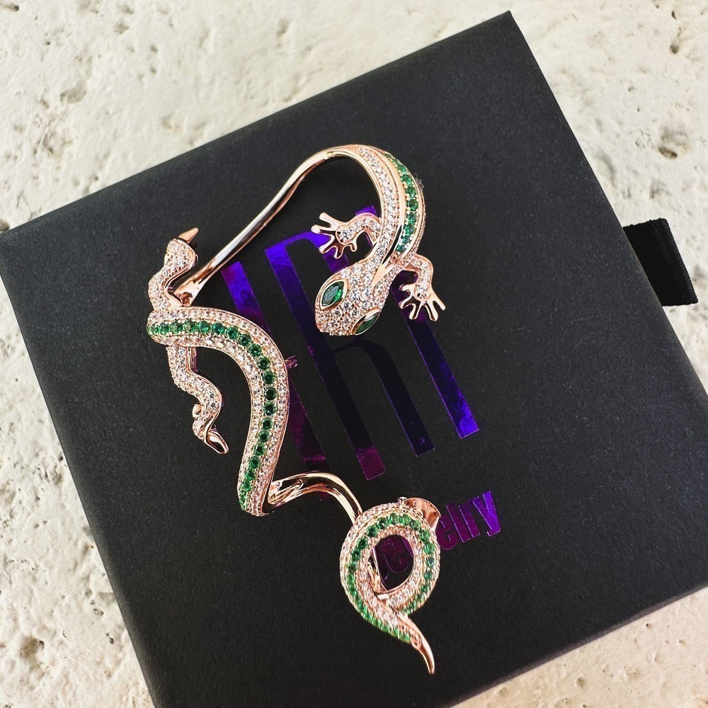 Single Statement Gecko Ear Jacket - 14k Rose Gold NEW!!! - Picture 2 of 4